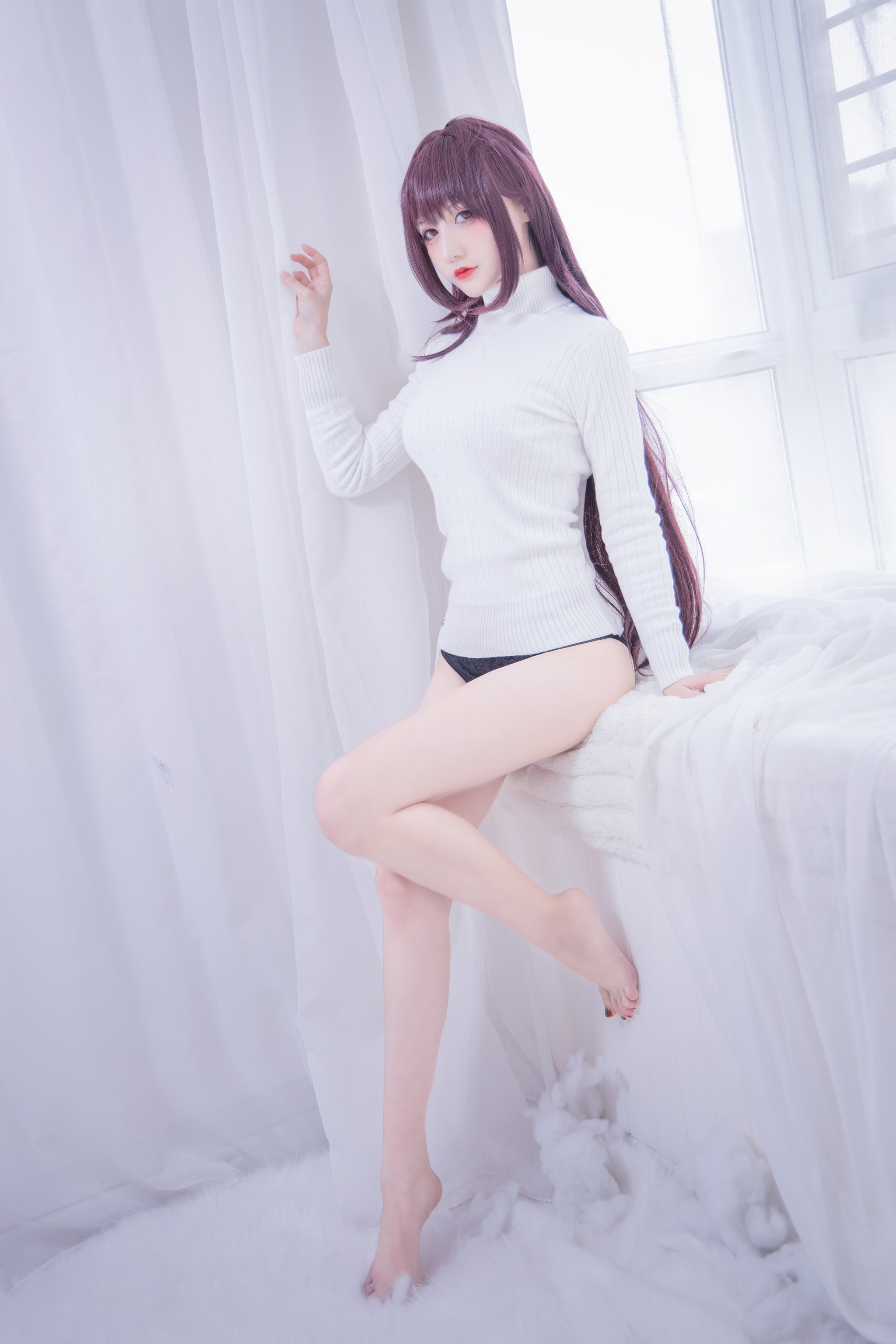 图片[1]-仙九Airi – NO.007 斯卡哈毛衣[21P]-XikXak